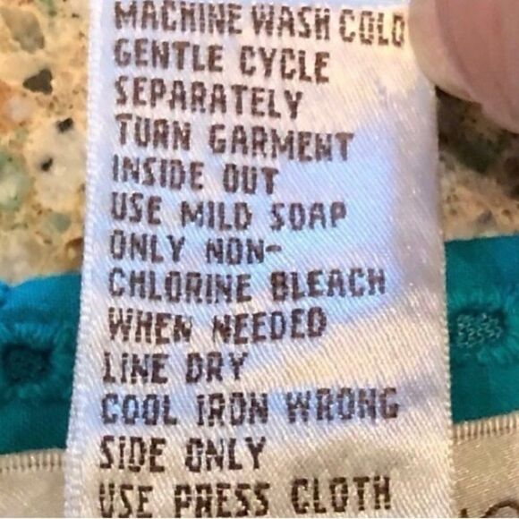 Draper’s and Damon’s Eyelet Blouse/Jacket in Teal Green Women’s Petite Large - Picture 7 of 7